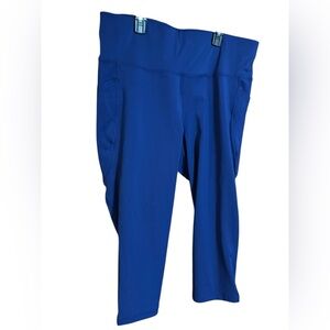 Ideology Cropped High Rise Leggings With Pockets Sz 1X NWT